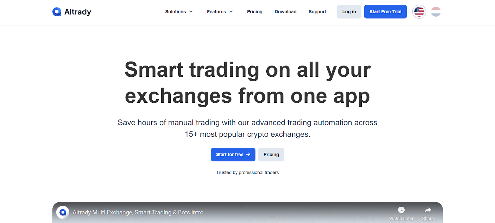 5. Altrady: Manage Multiple Exchange Accounts
