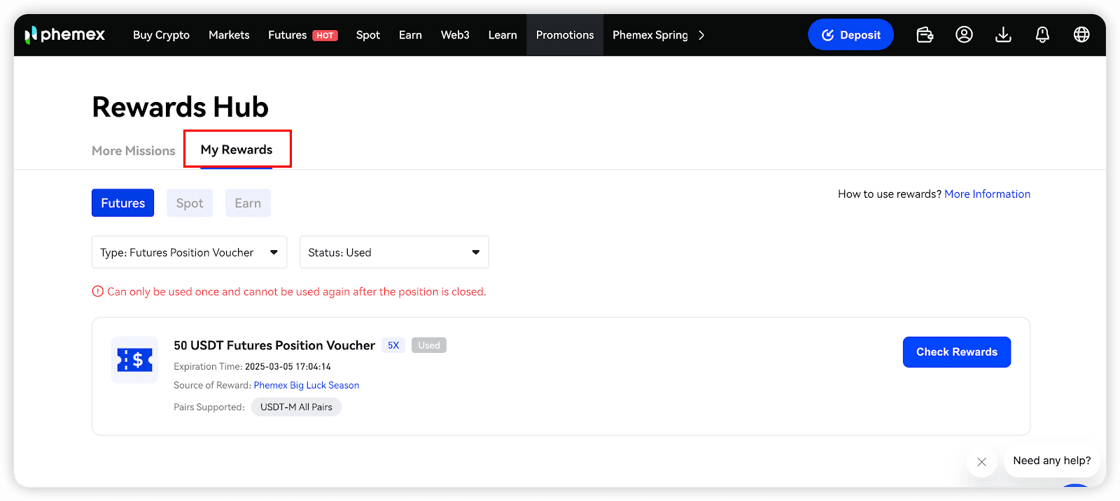 Step 4: Select a Trading Pair and Start Contract Trading