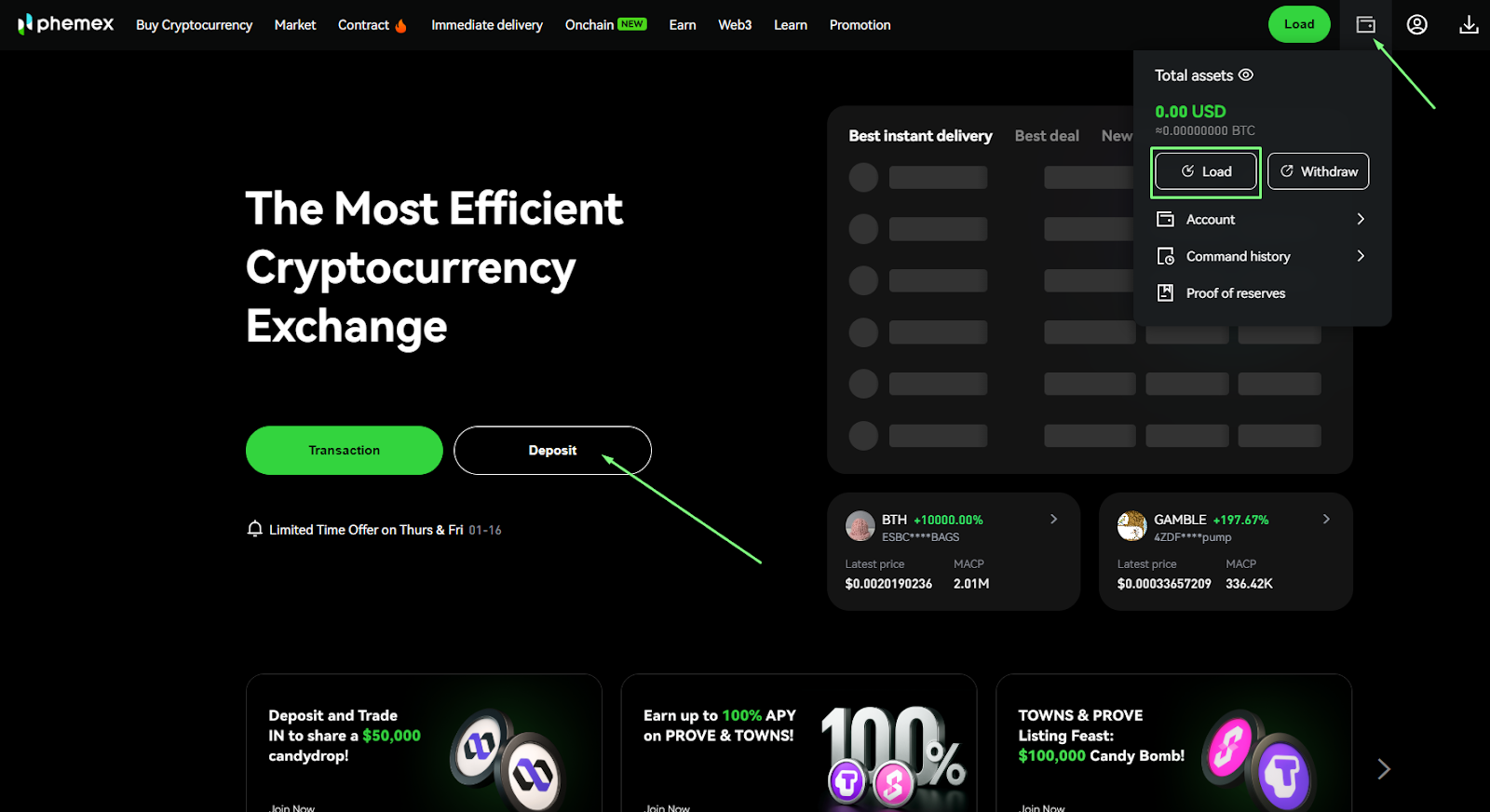 Step 3: Deposit Funds or Buy Crypto to Activate Bonuses