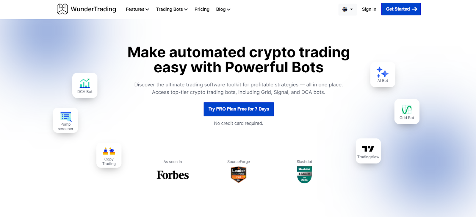 7. WunderTrading: Best Crypto Trading Bot  Automated and AI Trading Solutions