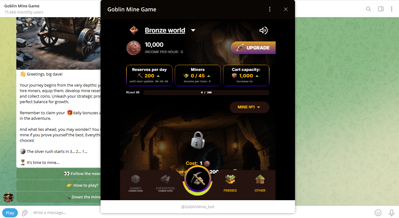 Goblin Mine Review: A Strategic Take on Tap-to-Earn