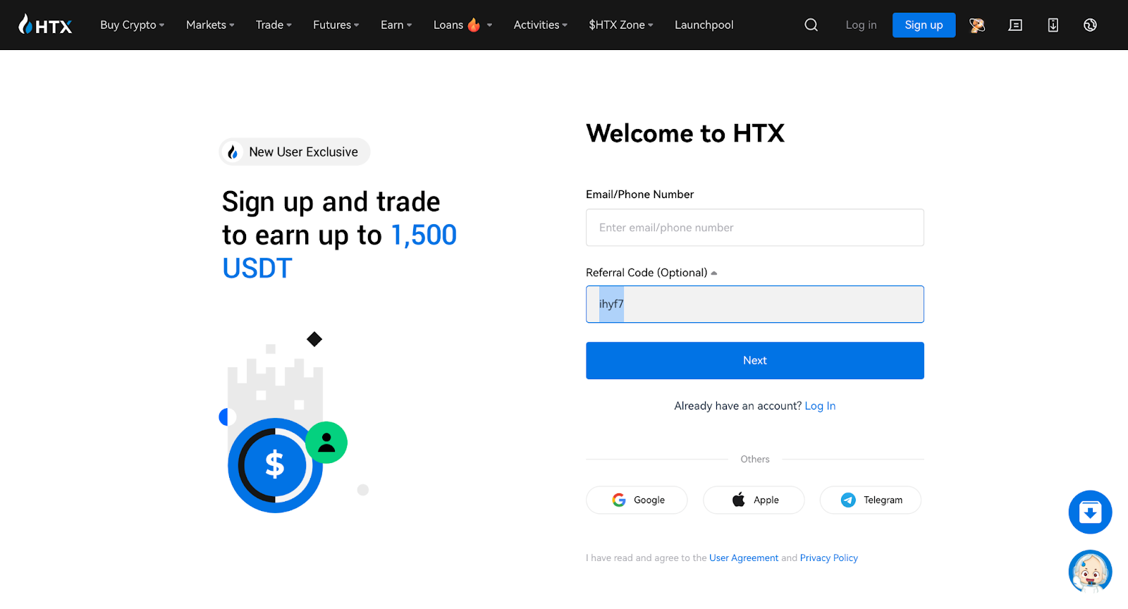 HTX (Huobi) Referral Code August 2025: ihyf7 ($1500 Bonus)