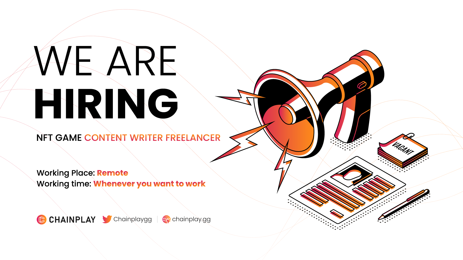 RECRUITING NFT GAME CONTENT WRITER FREELANCER