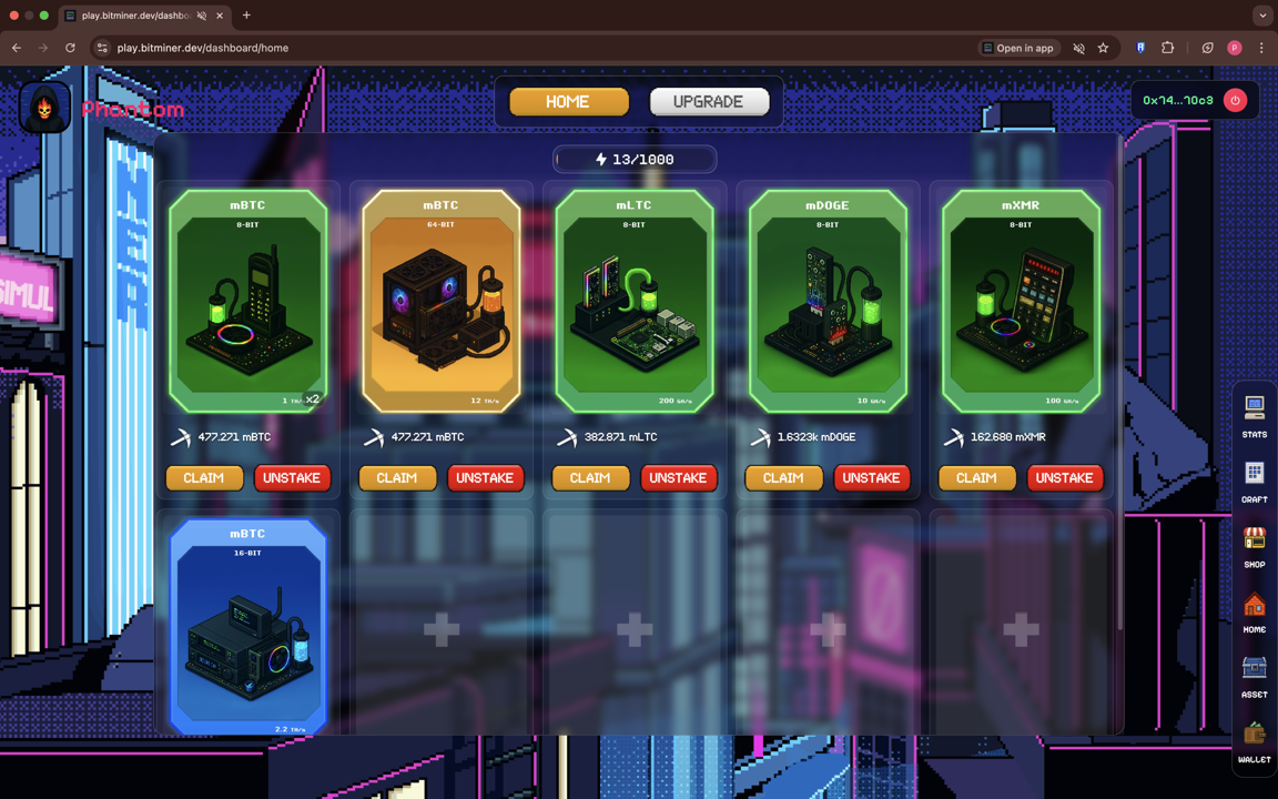 BITMINER NFT Game Stats - ChainPlay.gg