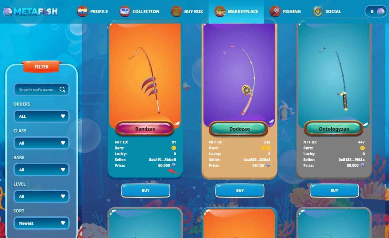 Metafish NFT Game Stats - ChainPlay.gg