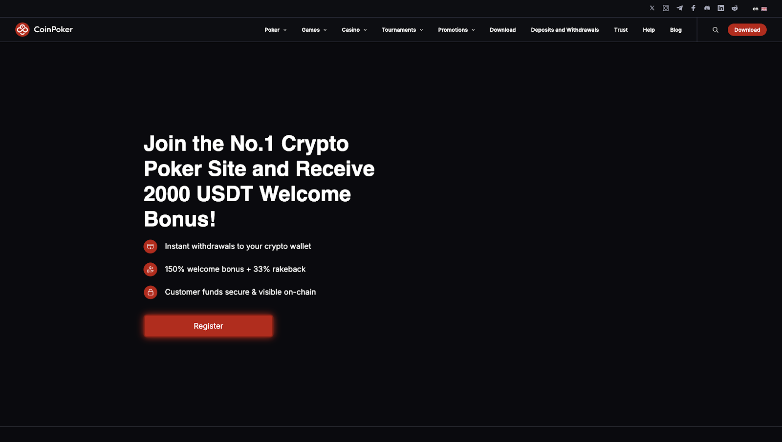 Instant Casino App Interface