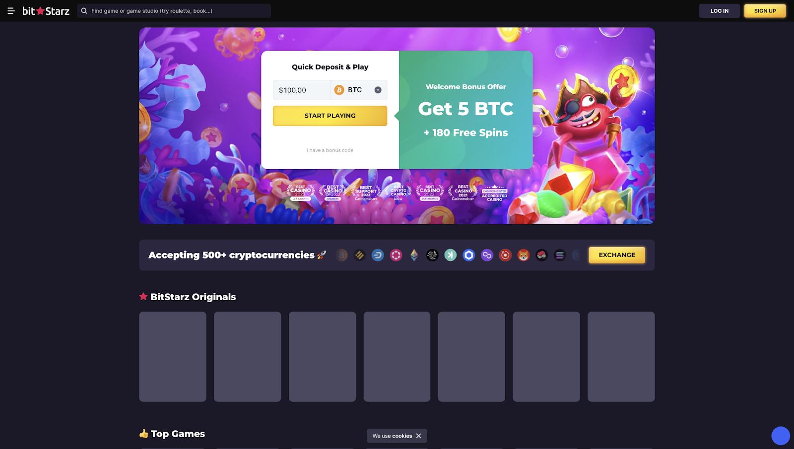 21. BitStarz: Award-Winning Crypto Casino No Deposit Bonus