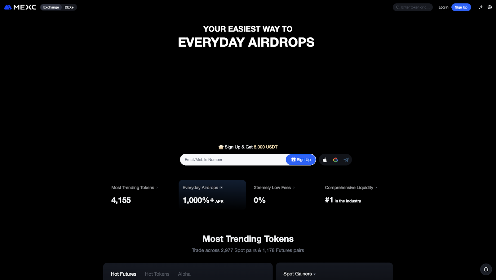 MEXC: Get Over $1,000 as a Crypto Sign Up 