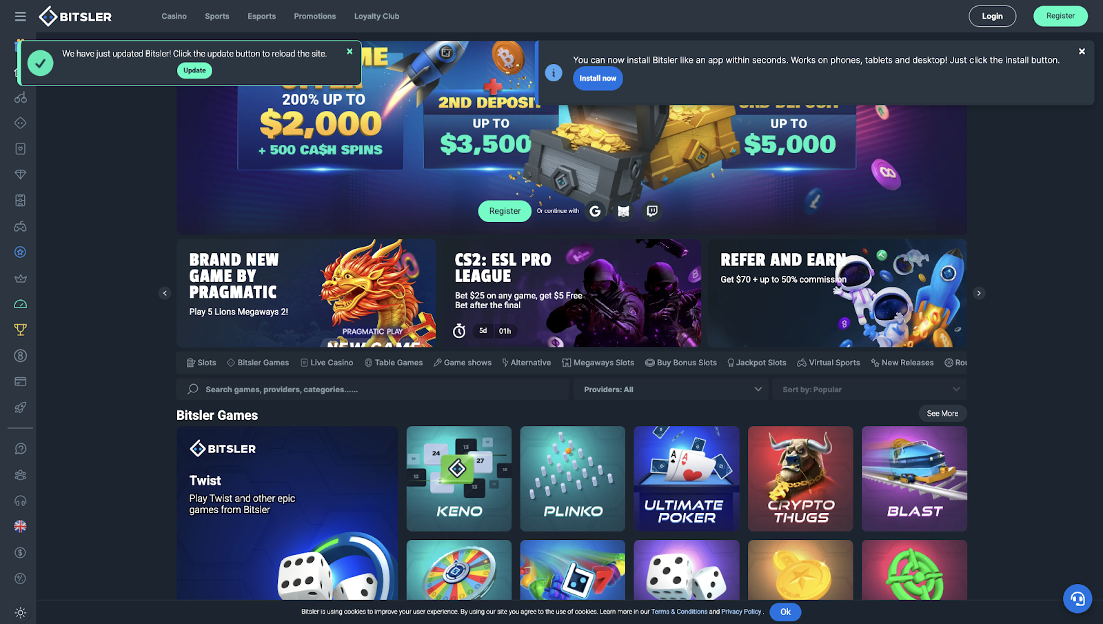 26. Rocketpot: Daily Crypto Casino No Deposit Bonus Spins