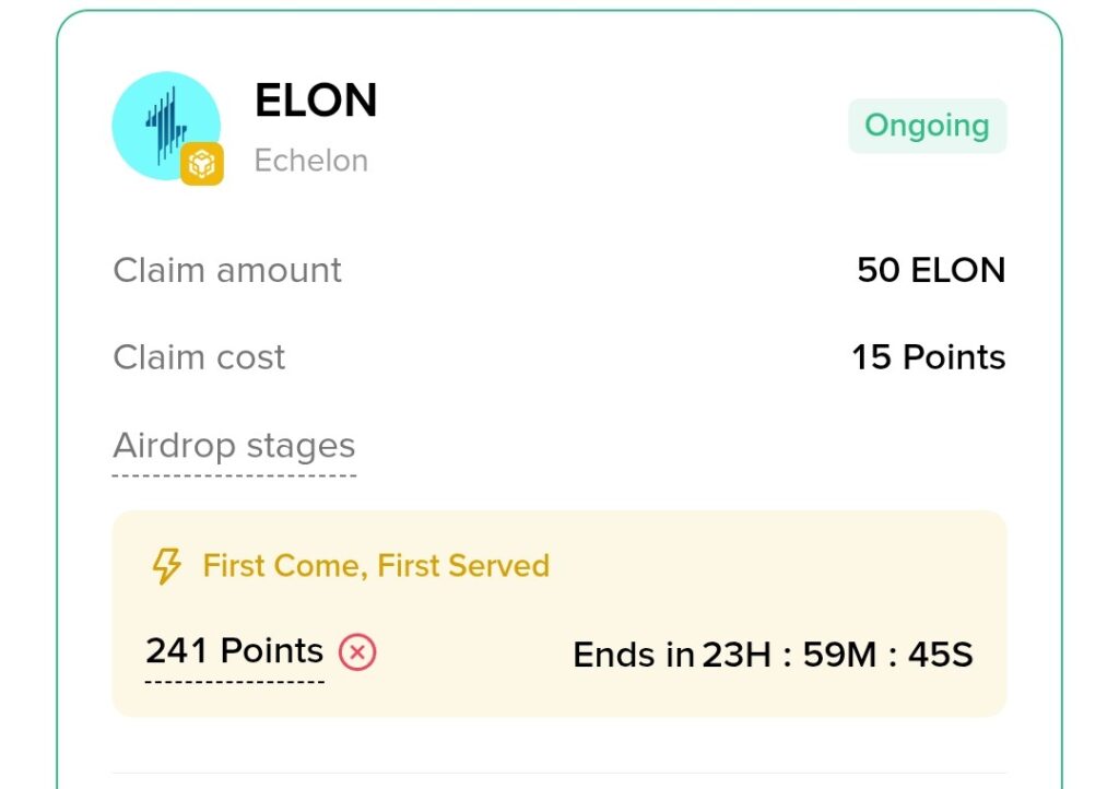Echelon Binance Alpha Airdrop