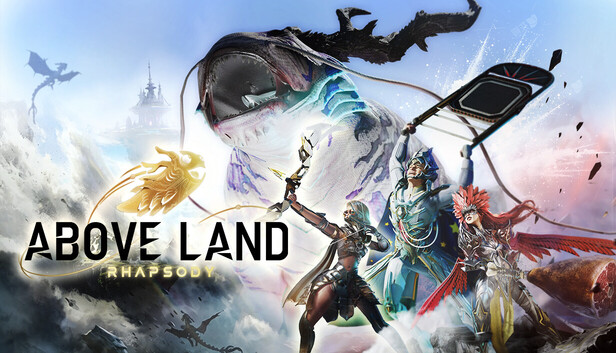 A vibrant sci-fi fantasy setting where heroes defend cloud-based civilizations atop massive mythical creatures.