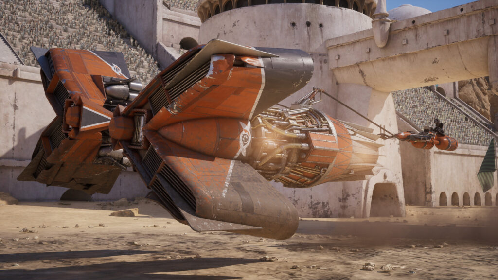 Fans of the prequel era can look forward to the return of iconic podracers, fully remastered with high-fidelity mechanical textures.