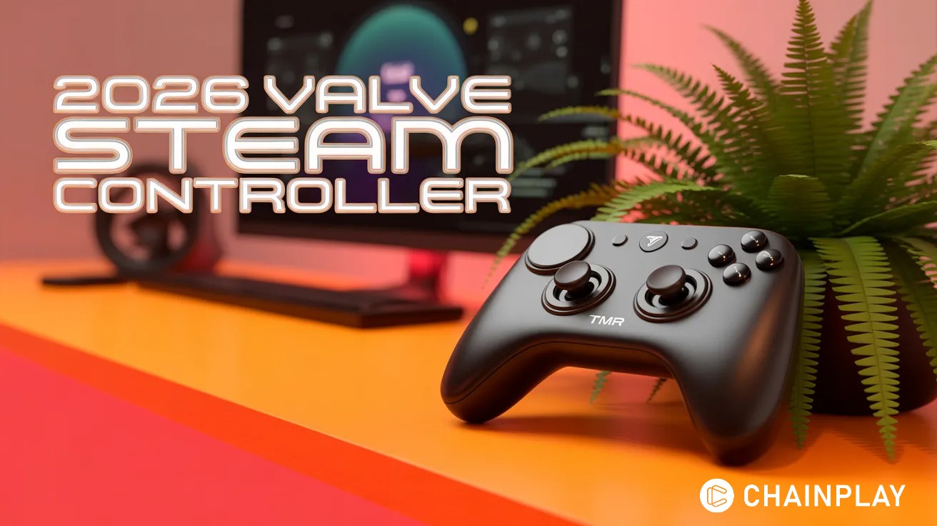 Valve's $100 Steam Controller V2 showcasing its Steam Deck-inspired design and premium build.