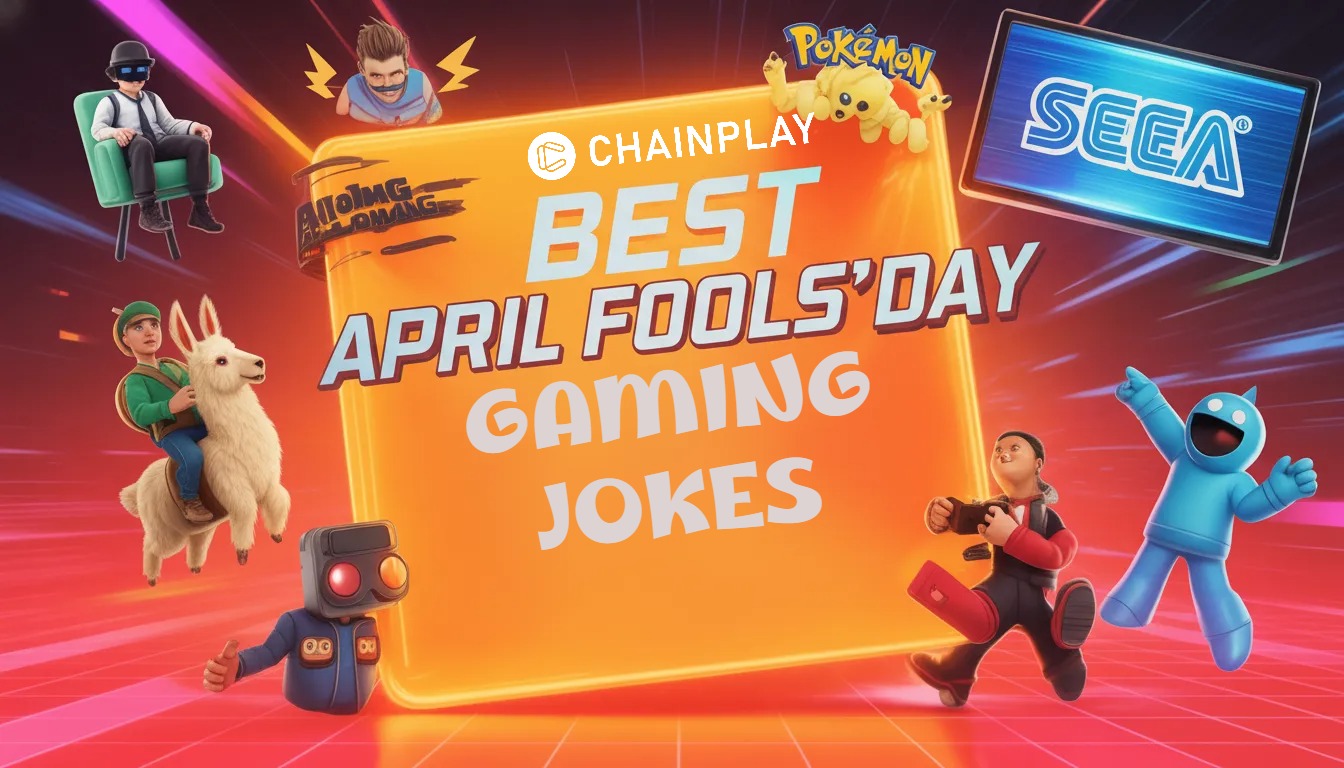 Funny April Fools video game parody scene with Pokémon and Among Us retro mode