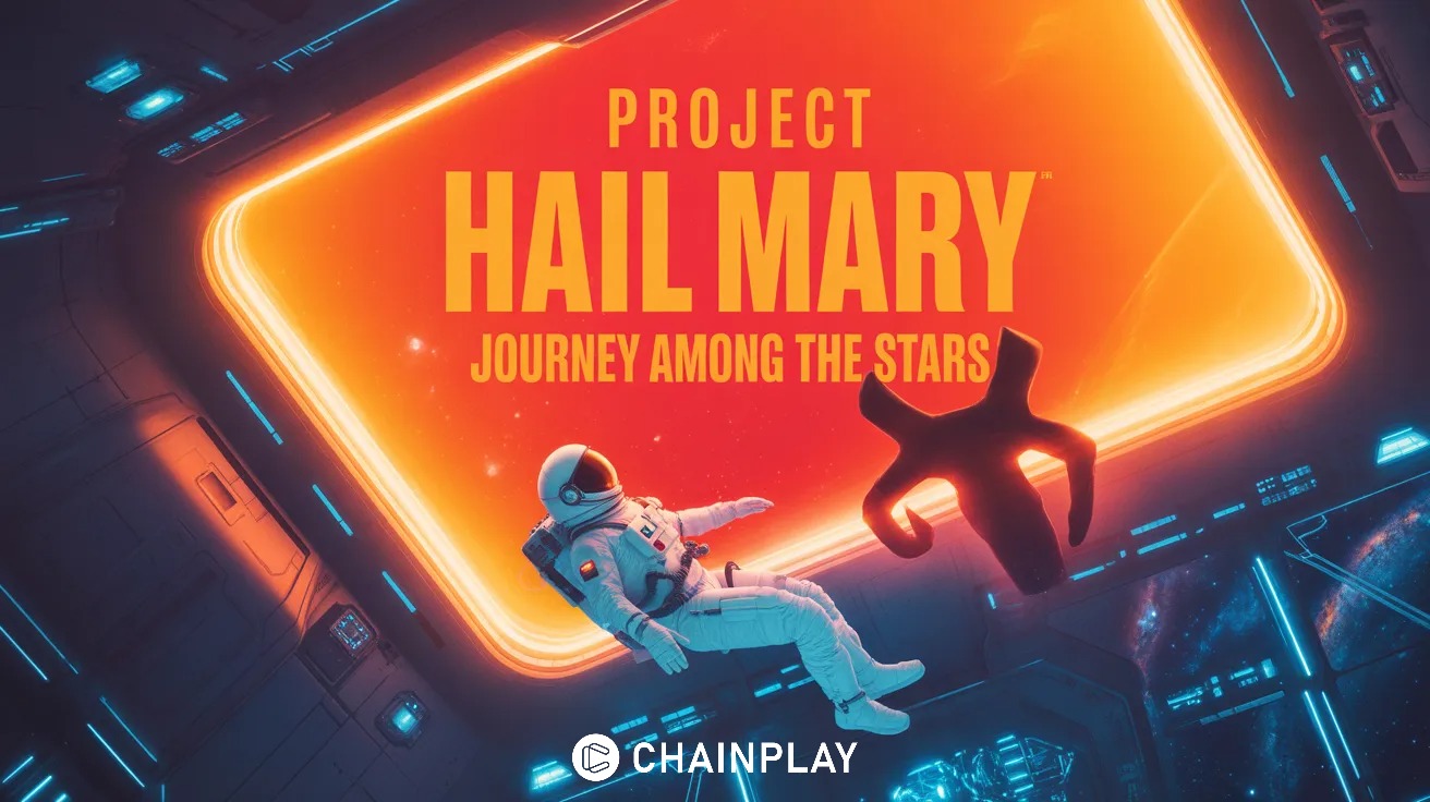 Lone astronaut inside a futuristic spaceship facing a dying star in Project Hail Mary universe