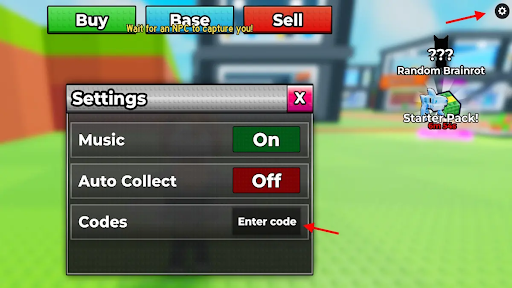 How to Redeem Codes in Be a Brainrot