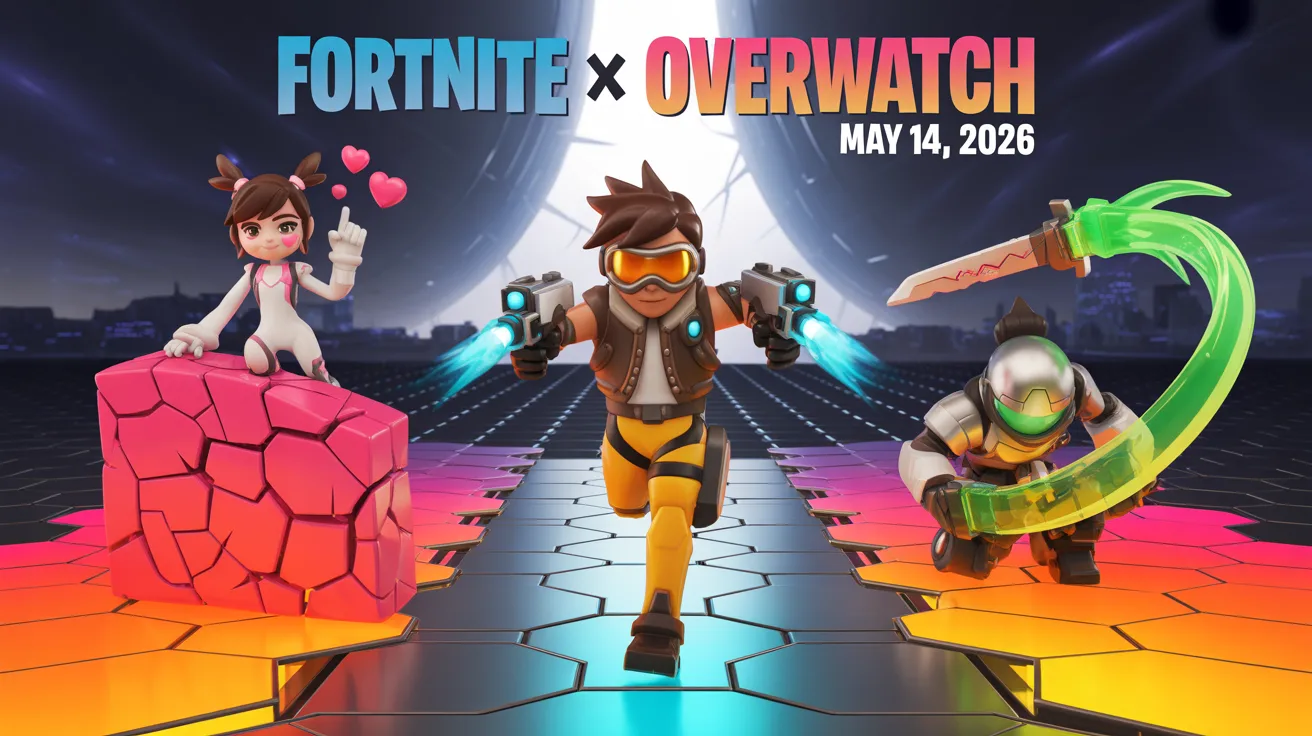 Fortnite Confirms Overwatch Crossover for May 14 with D.Va Skin