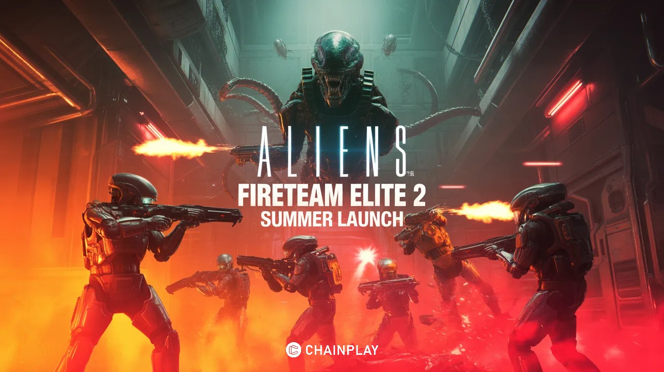 Cinematic battle scene featuring new Xenomorph enemies in Aliens Fireteam Elite 2