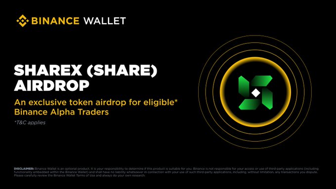 Participate in the Alpha ShareX airdrop by claiming SHARE on May 8