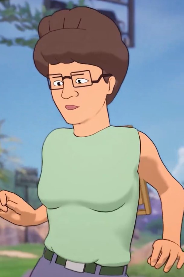 Following Hank Hill’s arrival, Peggy Hill is here to protect her team with fierce devotion and a hint of narcissism.