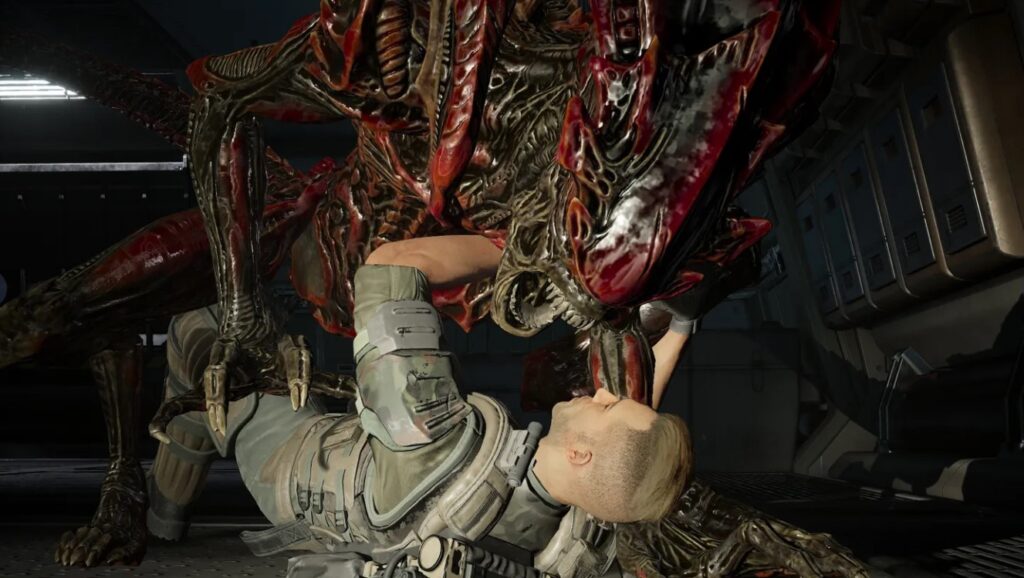 When the swarm gets too close, new aggressive melee tools like stun batons help keep the Xenomorphs at bay.