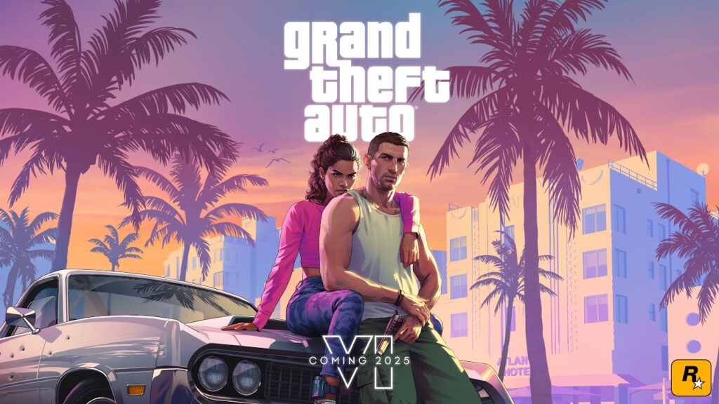 Lucia and Jason take a moment's rest against their getaway car as the sun sets over the coast.
