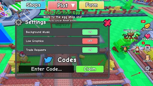 How to Redeem Codes in Hatch a Cow