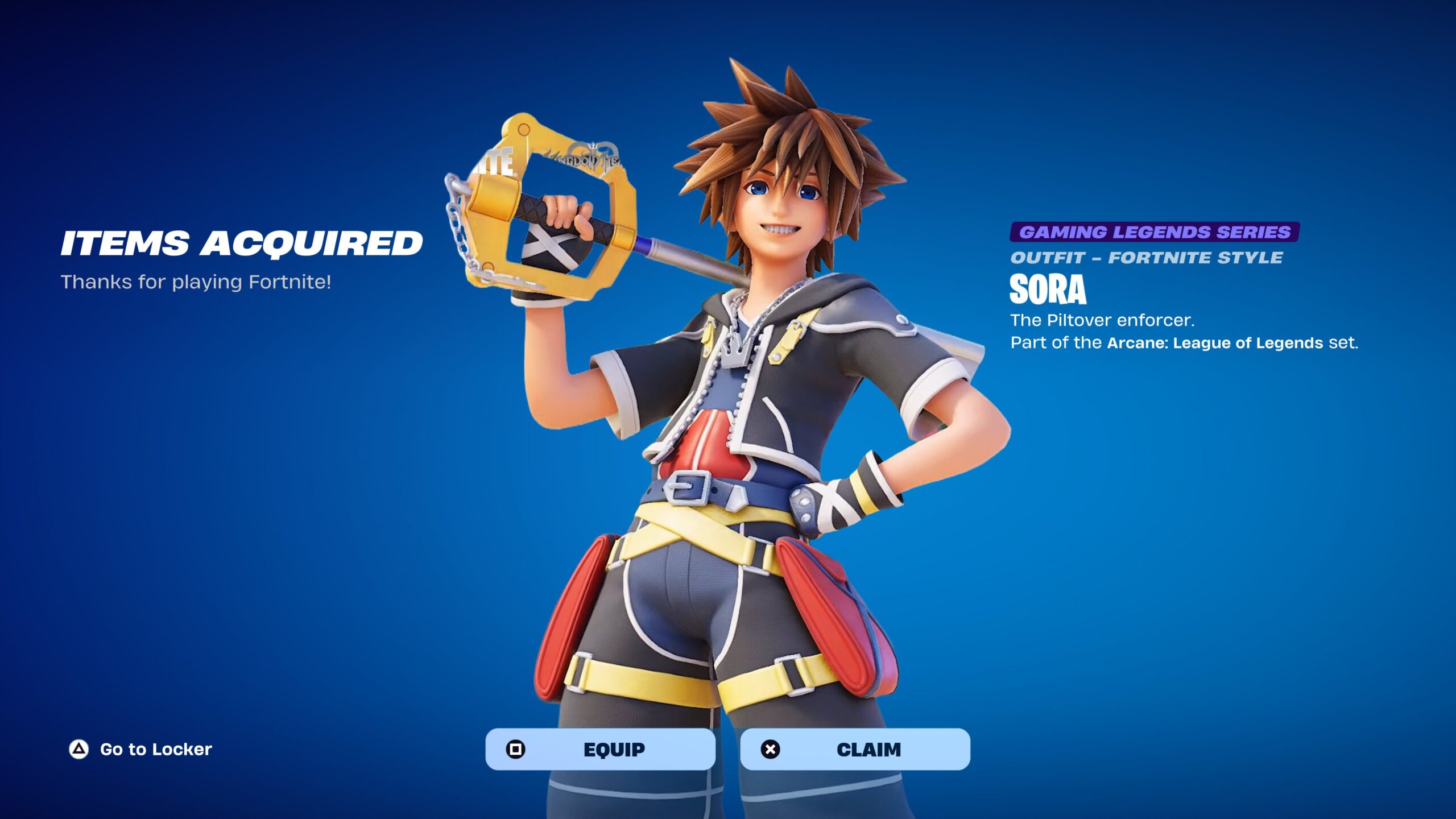 Fortnite Kingdom Hearts Collab
