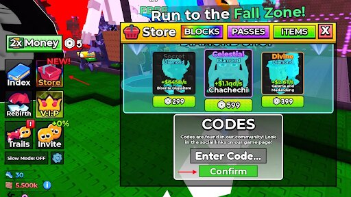 How to Redeem Fall For Brainrots Codes