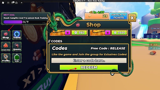 How to Redeem Saiyan Incremental Codes