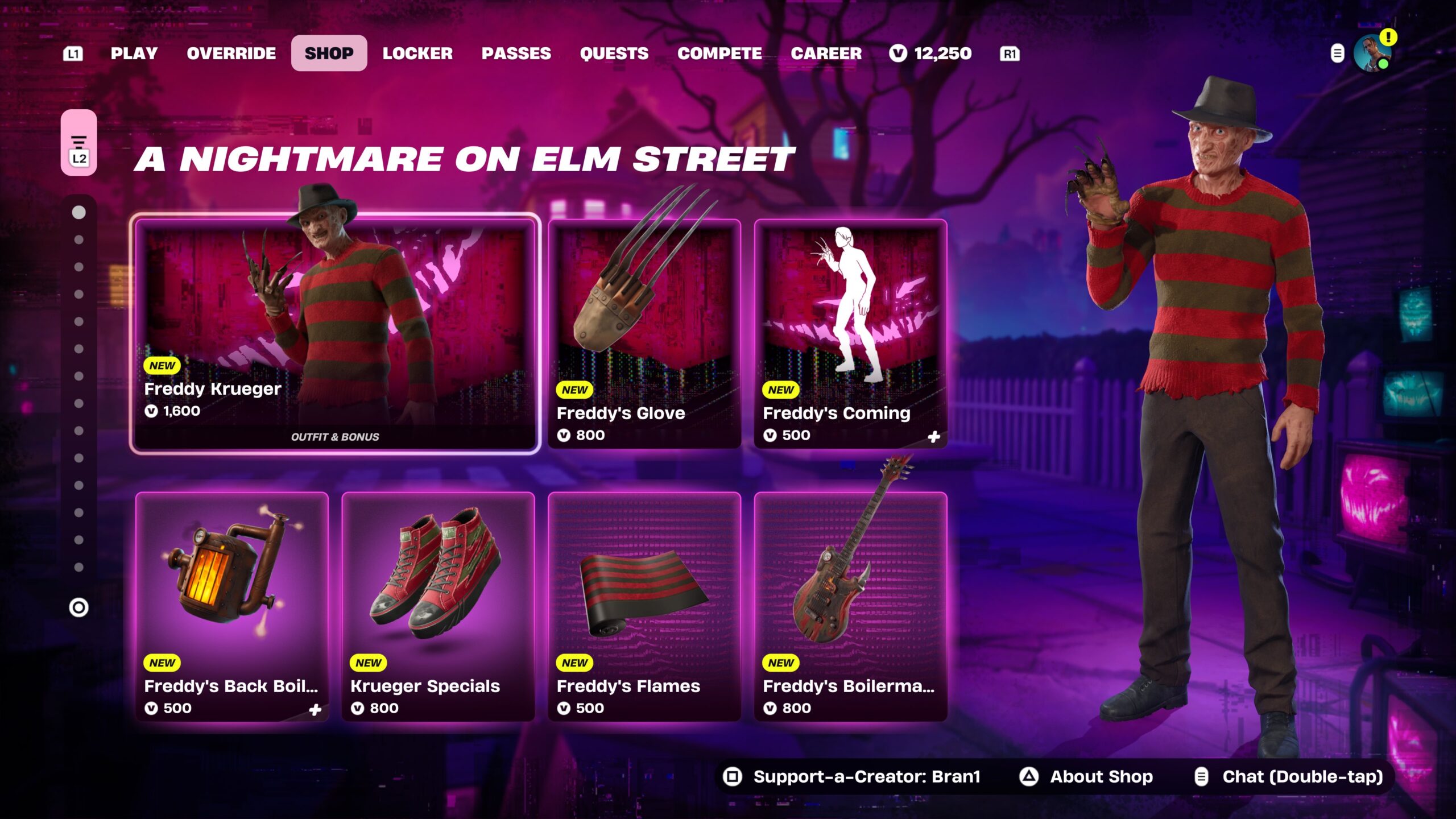 Fortnite Freddy Krueger skin